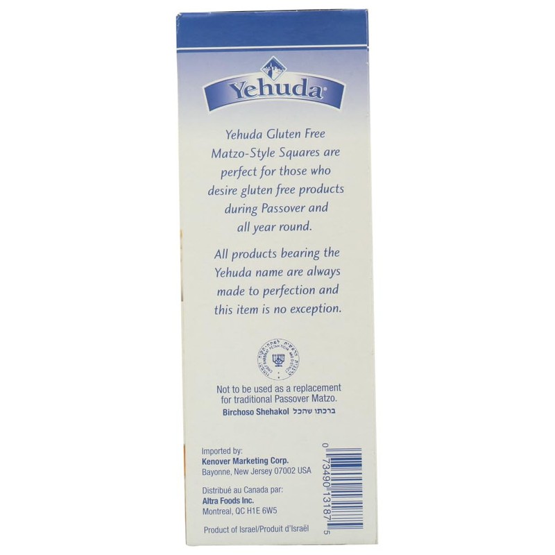 Yehuda Gluten Free Matzo Squares, 10.5oz (2 Pack) | Product