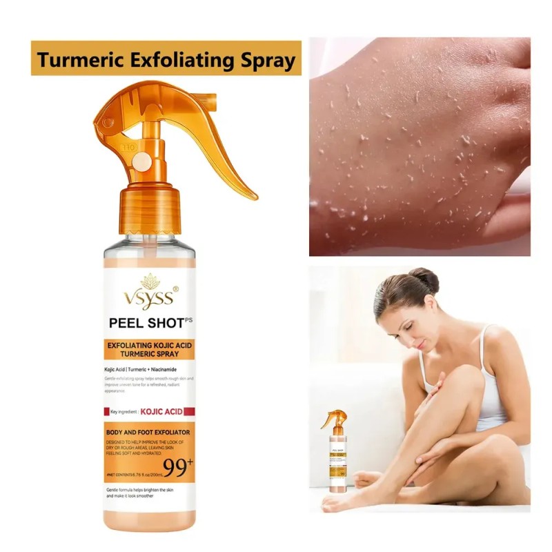 Vsyss Peel Shot Exfoliante Facial Con Cúrcuma Y Ácido 200ml