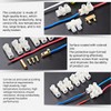 HRLORK Terminal Block 12 Way Electrical Connector Block Strip Dual