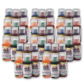S&S Worldwide Color Splash! Liquid Watercolor Paint, 8 each of 6 Vivid Colors, 1-oz Drip-Dispense Bottles, For All Watercolor Painting, For Groups, Use to Tint Slime, Clay, Glue, Non-Toxic. Pack of 48