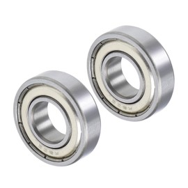 CoCud Deep Groove Ball Bearings, R8ZZ Model 12.7mm x 28.575mm x 7.938mm, Carbon Steel Double Shield Bearings - (Applications: for Motor Skateboards Roller Wheels), 2-Pieces