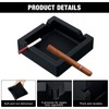 2 Pcs Cigar Outdoor Ashtray Square Ash Tray 6 Inch