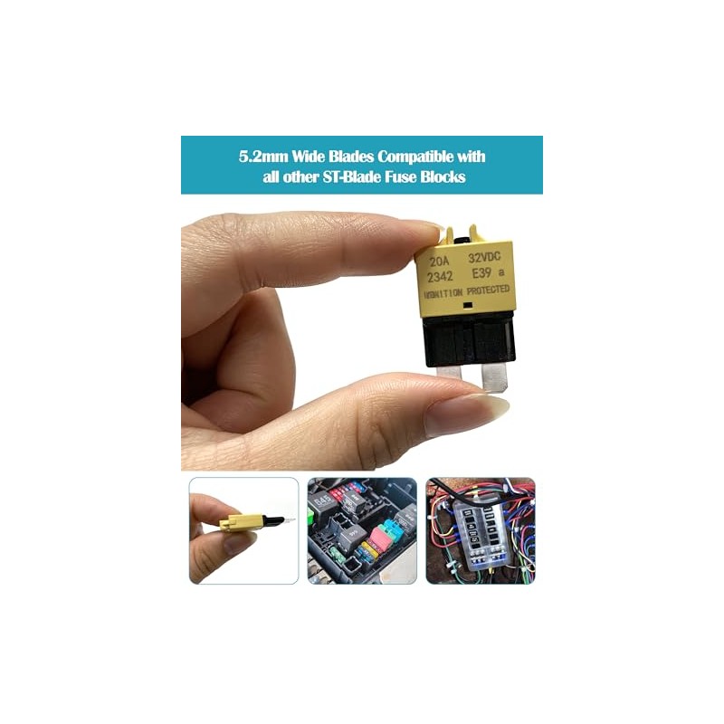 Nerites Standard Manual Resettable Fuse Kit - 3A to 30A