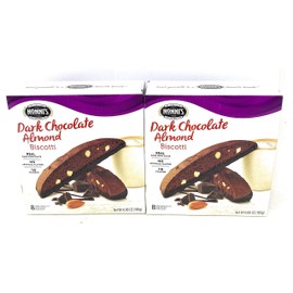 Nonni's Dark Chocolate Almond Biscotti 6.88oz (195g), 2 Pack