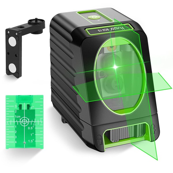 Huepar Box-1G Laser Level Self-Leveling, 150ft Outdoor Green Cross Line