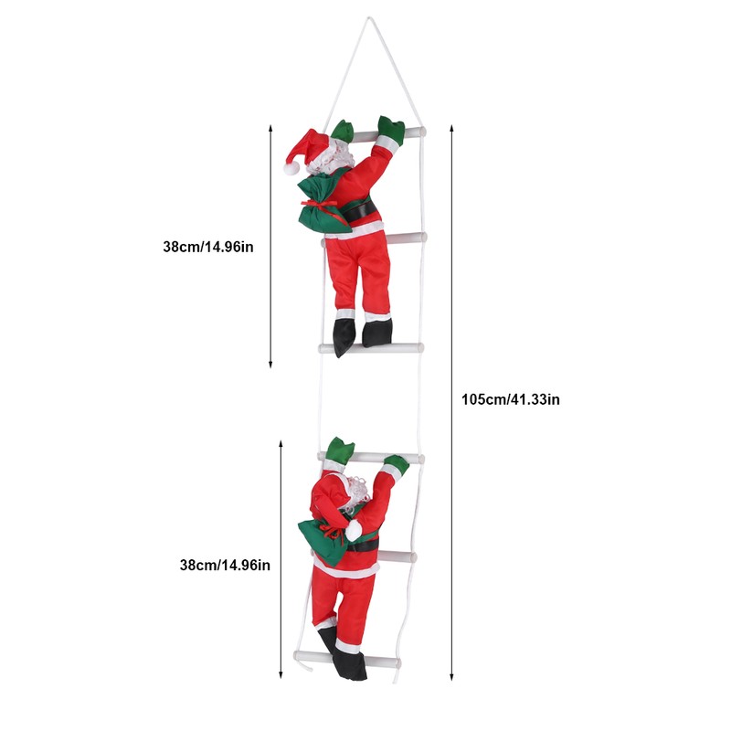 Climbing Santa Claus Toy Christmas Tree Indoor/Outdoor Hanging Ornament Decoration