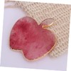 BIUDECO 1pc Shaped Manicure Palette Gold Brim Light Red Agate