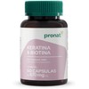PRONAT Keratina Biotina 60 Cápsulas Suplemento Alimenticio Fórmula con Queratina,