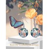 TOUPOP Butterfly Earrings for Women s925 Sterling Silver Dainty Rose