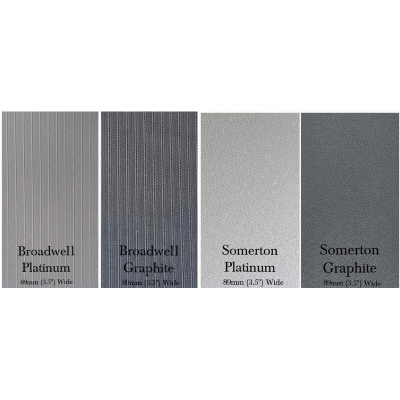 PACK OF 10 SLATS - Grey Custom Made Vertical Blind