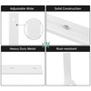 Y&M 6 PCS Adjustable Window Box Brackets for Planter Box,