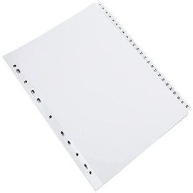 Q-Connect 1-50 Index Multi-Punched Reinforced Board Clear Tab A4 White