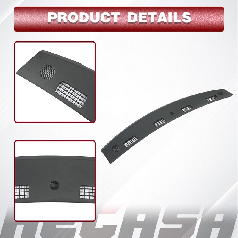 HECASA Upper Dashboard Panel Compatible with 2002-2005 Dodge Ram 1500