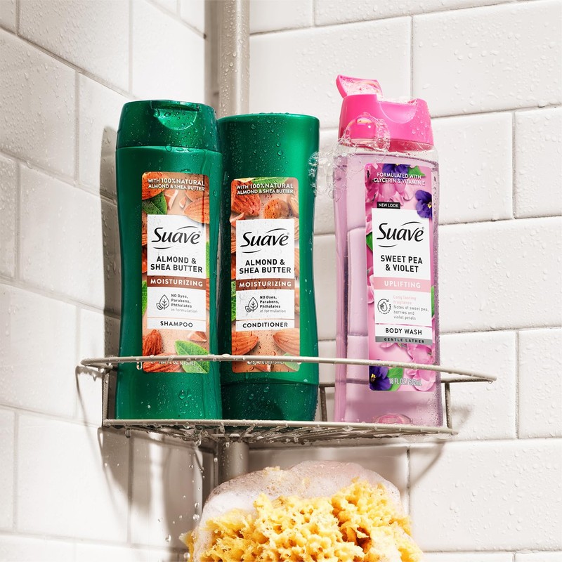 Suave Shampoo and Conditioner Set, Almond & Shea Butter -