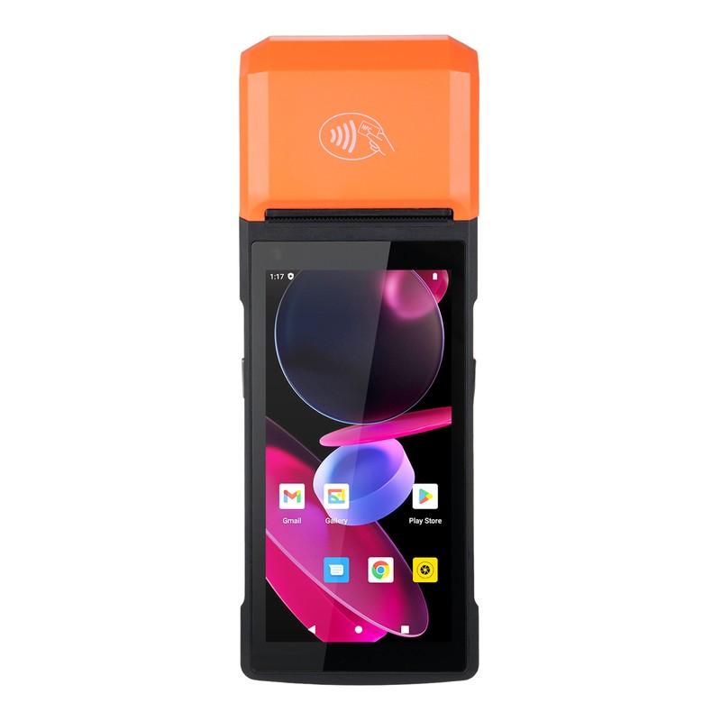 Handheld Android 13.0 POS Receipt Printer PDA Terminal Support 1D