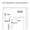 Gebildet 6pcs Brown Built-in Security Contact Sensor for Window, Gate,