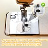6pcs Sewing Rolled Hemmer Foot, 3mm-8mm 6 Sizes Rolled Hem