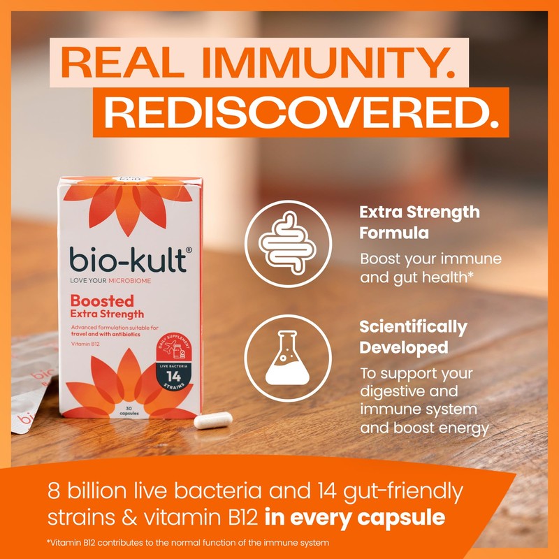 Bio-Kult Boosted Extra Strength Gut Health| 14 Strains | Probiotics