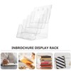ULTECHNOVO Brochure Holder Stand Clear Literature Organizer Magazine Stand with