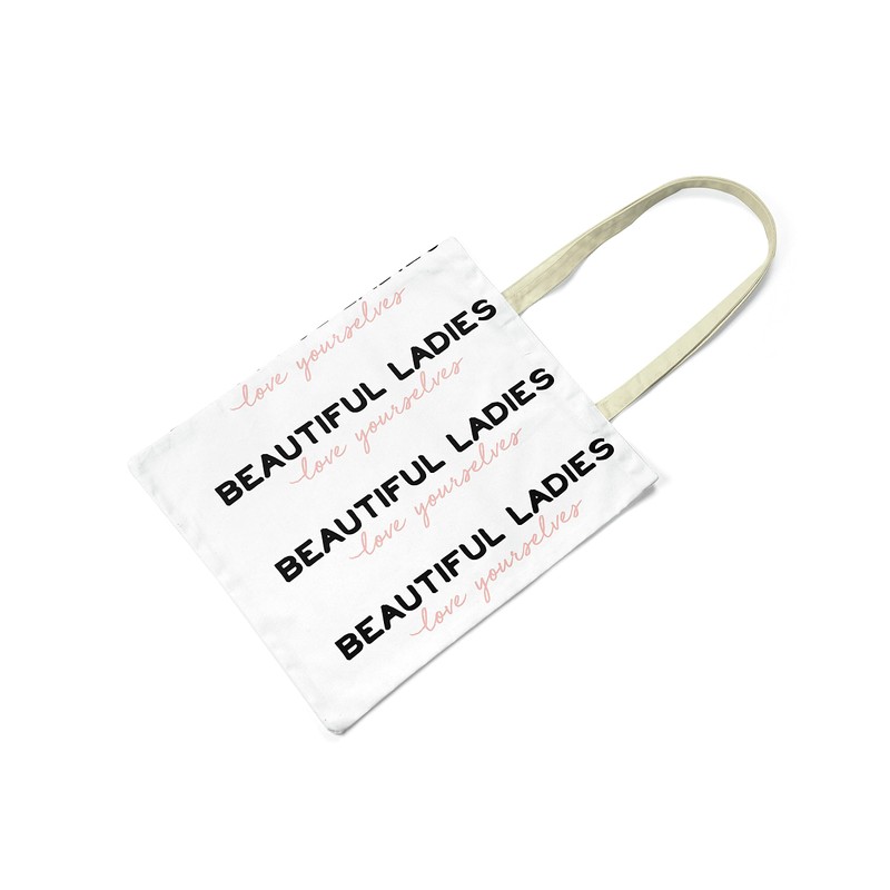 Le Jardin du Lin Bedruckte Einkaufstasche, Tasche, Faltbar, Stofftasche mit