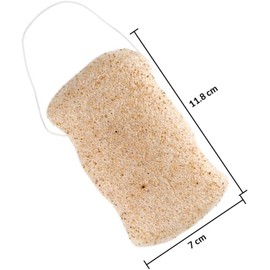 Healvian Esponja Facial de Konjac Beige para Limpieza Profunda y Exfoliación Almohadilla Natural para Sensible Absorbente y Duradera para Uso