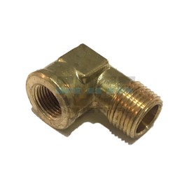 EDGE INDUSTRIAL Forged Brass 90 Degree REDUCING Street Elbow 3/8" Female NPT X 1/2" Male NPT Fuel/AIR/Water/Oil/Gas WOG (Qty 01)