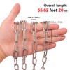 Biugaaufai 1/8 Inch 304 Stainless Steel Chain, 65 Ft Heavy