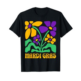 Mardi Gras Carnival Beads New Orleans French Festival Parade T-Shirt