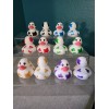 Approx 2"- Color Cow Print Rubber Ducks (#6) - J33Ps