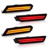 Bestview - Luces LED ahumadas laterales para Chevy Camaro 2010-2015,