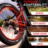 26x4 Fat Tire for Bicycle, 60 TPI, Zero-Rolling Resistance, Folded