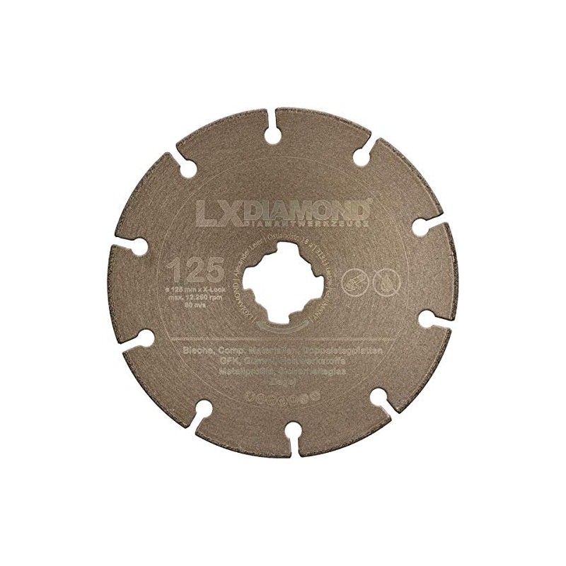 LXDIAMOND Diamond cutting disc 125 mm X-LOCK premium diamond disc