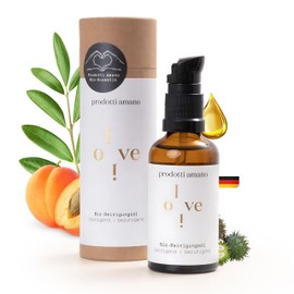 Prodotti Amano Skincare Organic Facial Cleanser 50 ml - Natural Cleansing Oil with Organic Oils - Facial Cleansing for Sensitive Skin - Removes Make-up, Sebum & Impurities - Natural Cosmetics