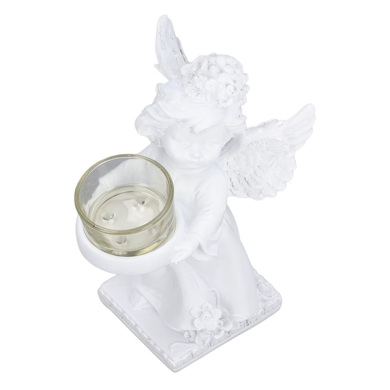 Angel Candle Holder Retro Cute Romantic Decorative Figurine Tealight Holder