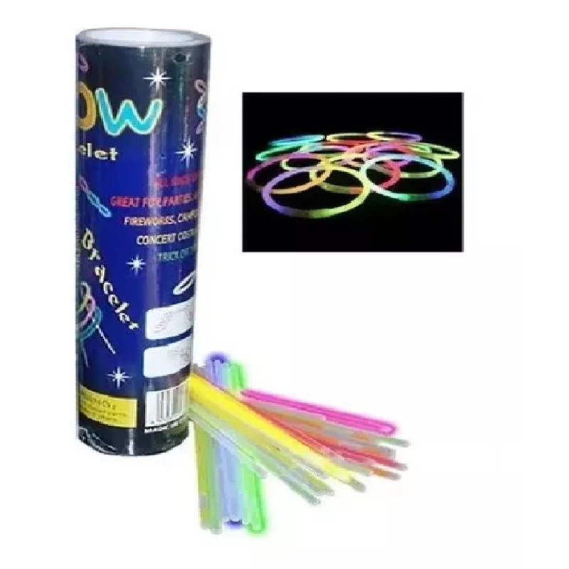 KFMX 300 Pulseras Luminosas Fluorescentes Fiesta Luz Eventos Neón