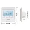 KETOTEK Digital Thermostat Underfloor Heating Electrically Programmable Flush-Mounted with Sensor