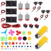 Electric DC TT Motors Kit Plastic Gears AA Battery Holder