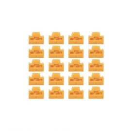 Lindy RJ45 Port Locks, Orange, 20pcs