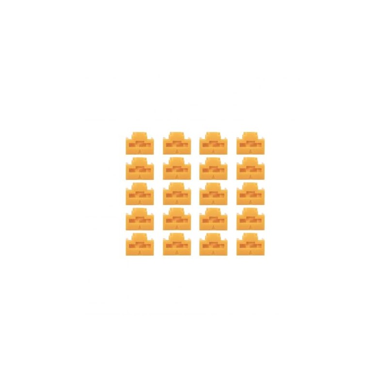 Lindy RJ45 Port Locks, Orange, 20pcs