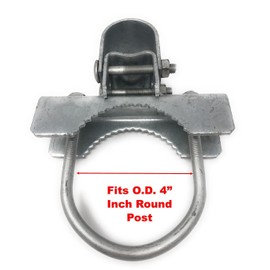 Pressed Steel Industrial Griptite Bulldog Hinge for Chain Link Gate - (ONE Pair Pack) (4" INCH)