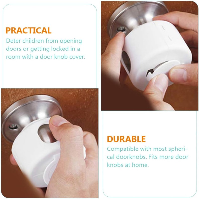 SHINEOFI Cubiertas de Pomo de Puerta a Prueba Seguridad Infantil,