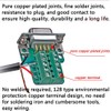 2PCS DB9 Solderless Connector, RS232 D-SUB Serial to 9-Pin Port