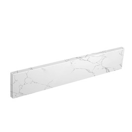EQLOO 21" x 4" Vanity Top Side Splash, Engineered Stone Sidesplash in Lightning White