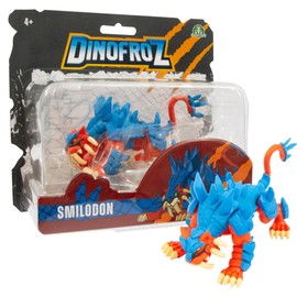 Giochi Preziosi, Dinofroz Smilodon 12 cm and Articulated Figure from the Dino & Draghi Series for Children Aged 3 Years and Up