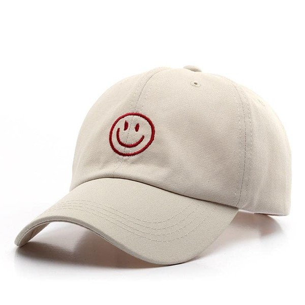 The Celly Plug Medium Profile Happy Face Dad Hat, Curved