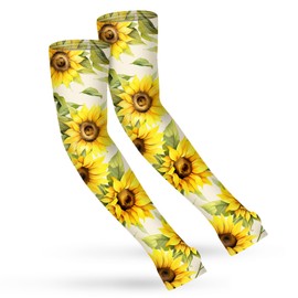 ShinHye UV Cooling Sleeves Gardening Sleeves UV Protection Anti-Scratch Sun Protection Arm Sleeves for Garden Outdoors (Yellow)