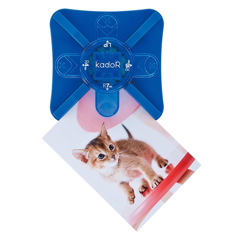 ナカバヤシ 穴あけパンチ KadoR コーナーパンチ ブルー PKR-101-B