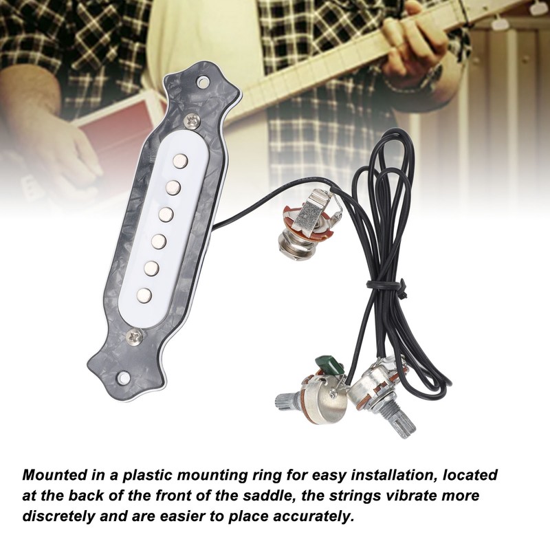 6 String Single Coil Pickup Prewired Electric Guitar Pickup Replacement