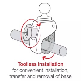 RAM Mounts RAP-B-400-201U  RAM Tough-Claw Small Clamp Base with Double S...