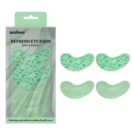 Under Eye Reusable Hot & Cold Eye Pads (12-Piece) (Flower)
